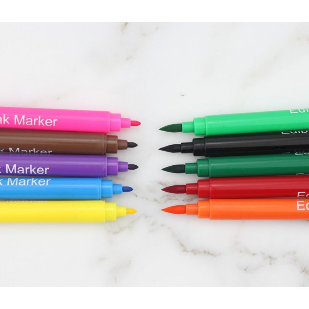 Харчовий фломастер чорний двосторонній