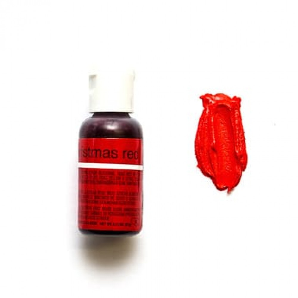 Гелевий барвник Chefmaster Liqua-Gel Christmas Red/Різдвяний червоний, 20г