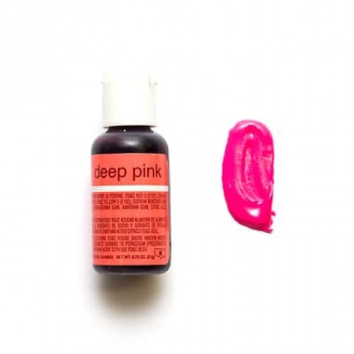 Гелевий барвник Chefmaster Deep Pink/Темний рожевий, 20 г
