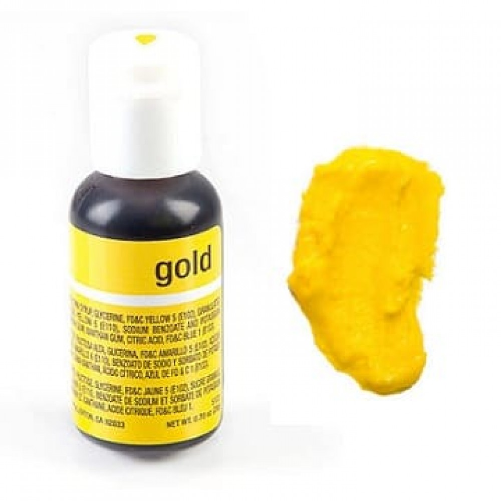 Гелевий барвник Chefmaster Gold/Золотий, 20 г