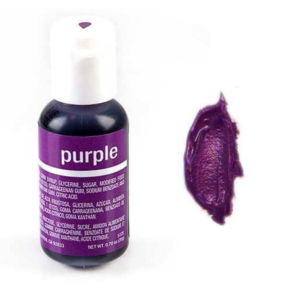 Гелевий барвник Chefmaster Purple/Пурпурний, 20 г