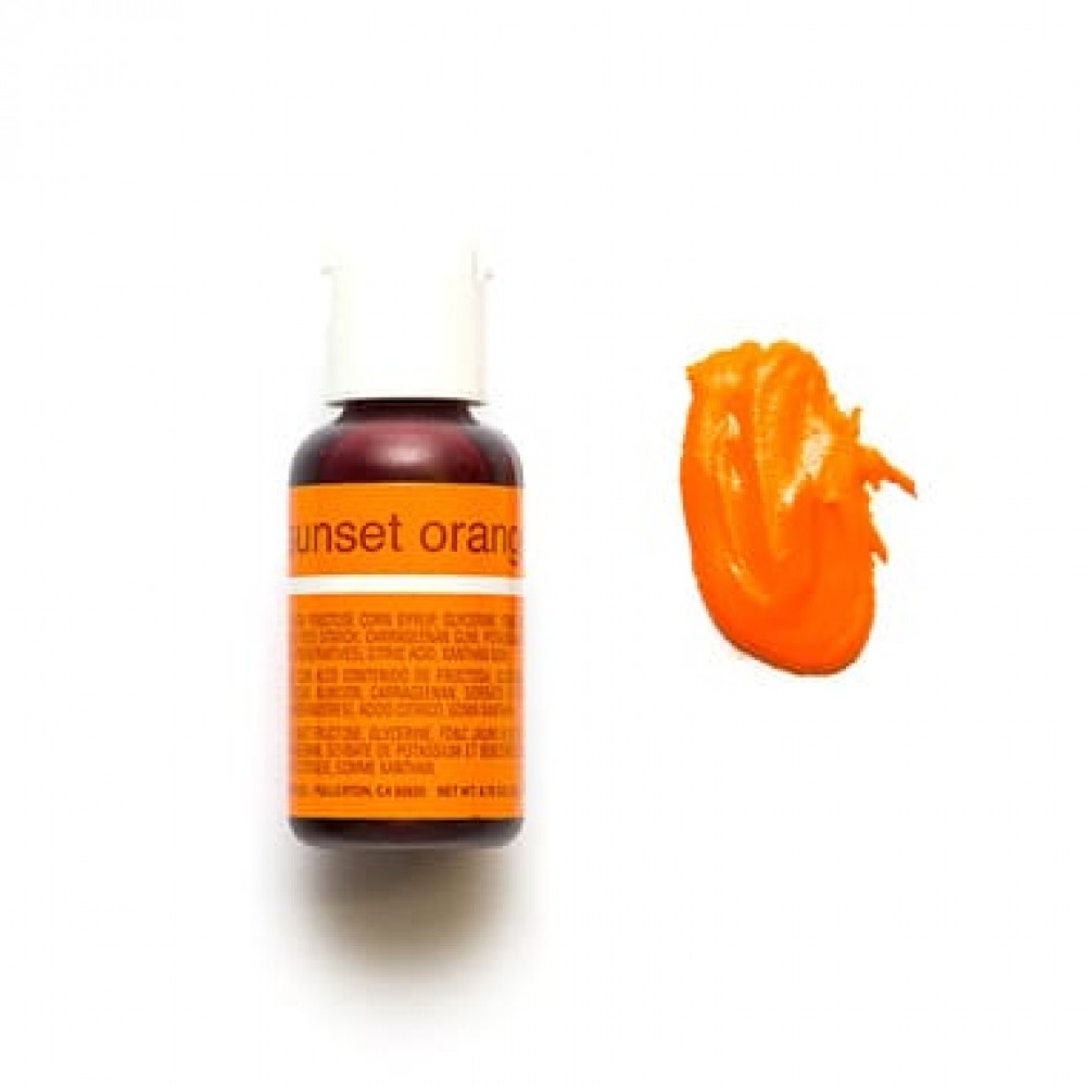 Гелевий барвник Chefmaster Sunset Orange/Помаранчевий, 20 г