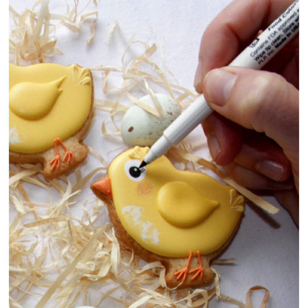 Харчовий фломастер чорний двосторонній