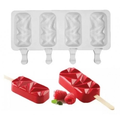 Форма для морозива Ескімо "Бите скло", 4 шт