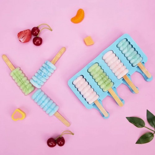 Форма для морозива Ескімо Пружинка, 4 шт