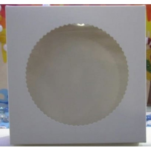 Коробка для пряников с окошком, 15*15*3,5 см (мин. 3 шт)