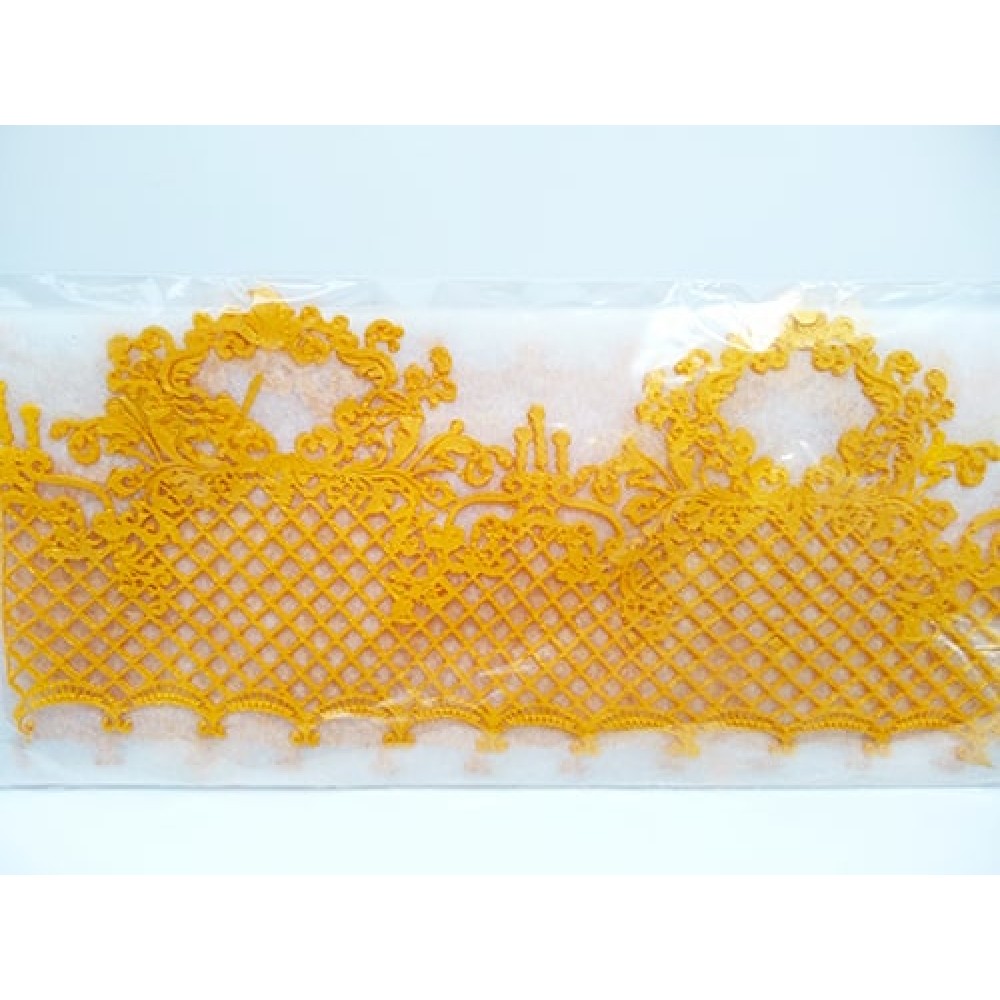 Кружево из гибкого айсинга золотое (45274)