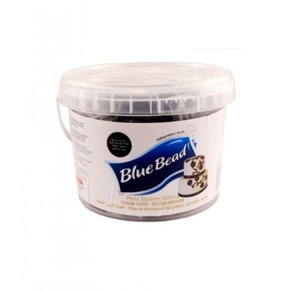 Сахарная мастика Blue Bead черная, 500 г (развес)