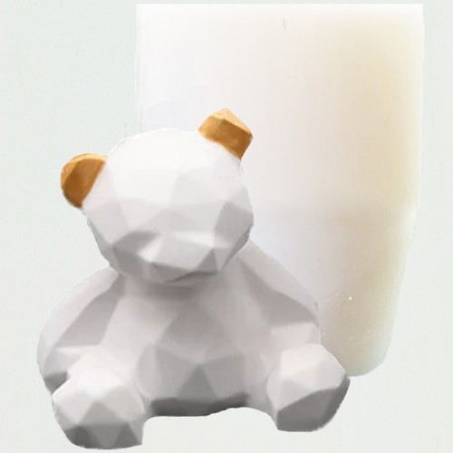 Силіконовий молд "Ведмедик геометричний 3D"