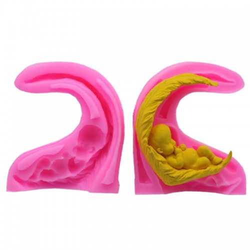 Силіконовий молд "Спляче немовля 3D" 2
