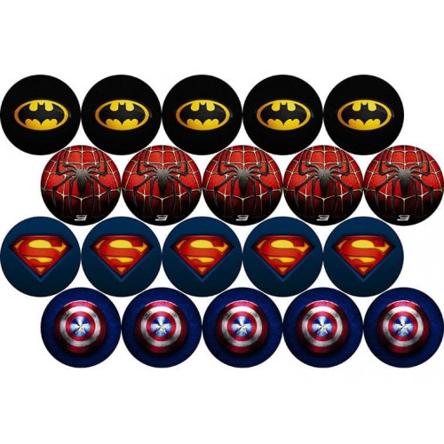 Їстівна картинка "Емблеми Супер-героїв"