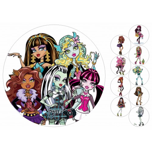Їстівна картинка "Монстр Хай" 5