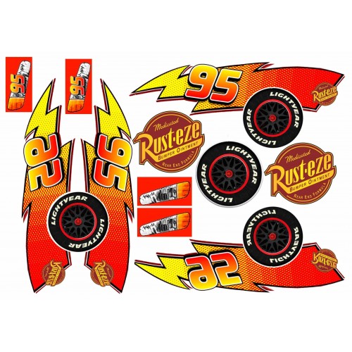 Їстівна картинка "Тачки (набір)" 5