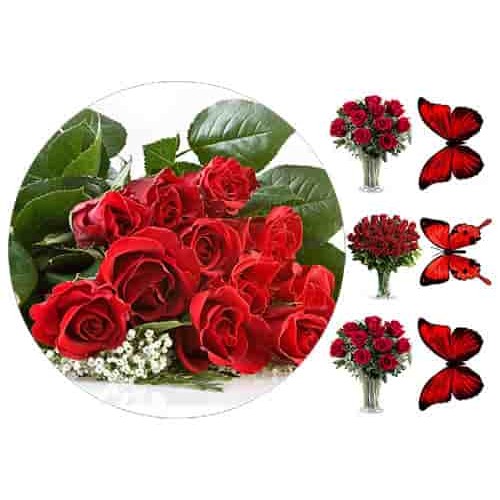 Їстівна картинка "Квіти" 3