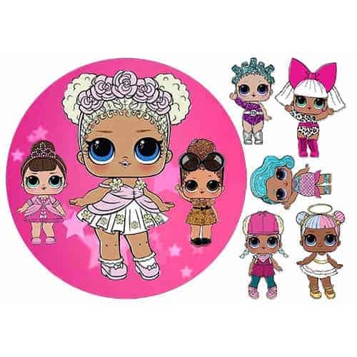 Їстівна картинка "Ляльки LOL" 11