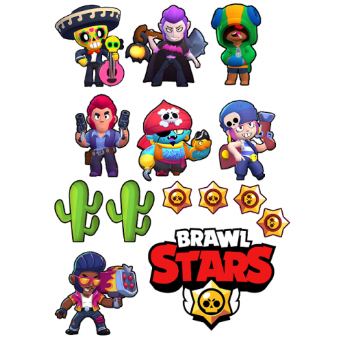 Їстівна картинка Brawl Stars (Бравл Старс) 6