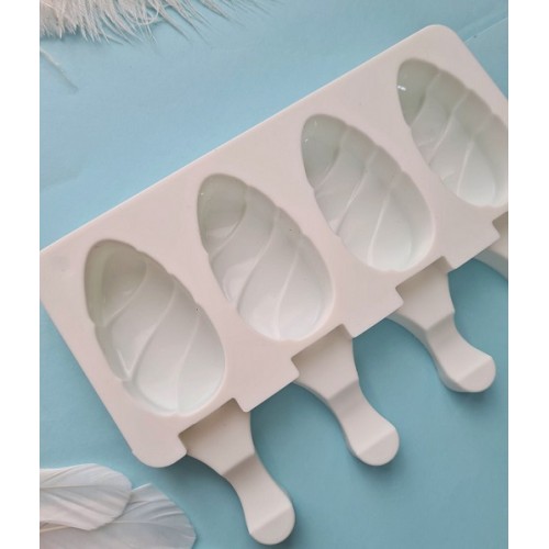 Силіконова форма для морозива Ескімо "Факел" 4шт