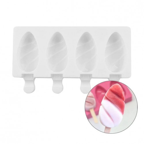 Силіконова форма для морозива Ескімо "Факел" 4шт