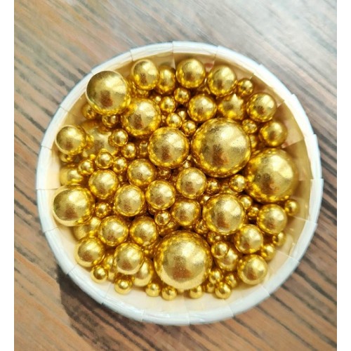 Посипка Мікс золотих кульок 50г