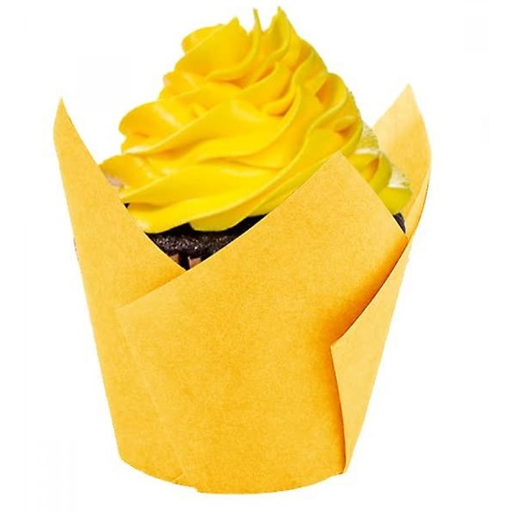 Паперові форми "Тюльпан" жовті 50 шт