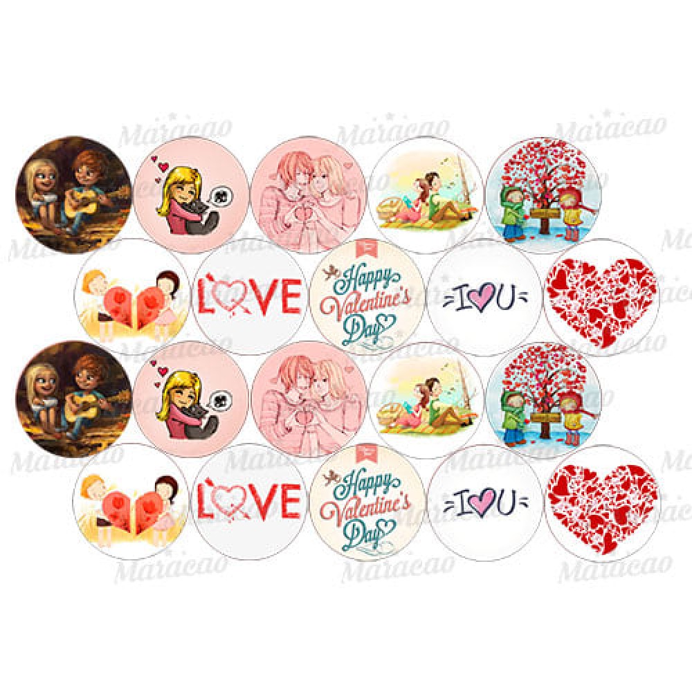 Їстівна картинка "Закохані пари"